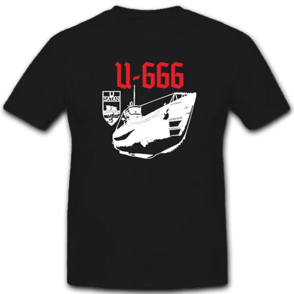 U-Boot 666 Unterseeboot Marine Typ VIIC Schiff WK 2 - T Shirt #12042