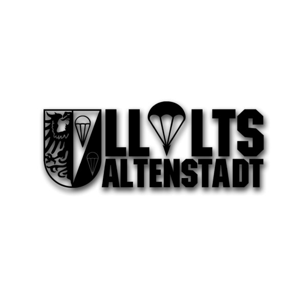 Aufkleber/Sticker LL-LTS Altenstadt Luftlande und Transportschule 15x6m A628