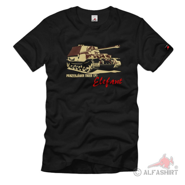 Panzerjäger Elefant Heer Armee Tiger P Bundeswehr WH Panzer T Shirt #2913