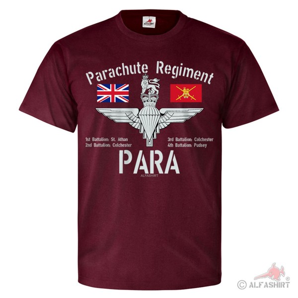 Parachute Regiment British Army Fallschirmspringer Abzeichen T Shirt #25932