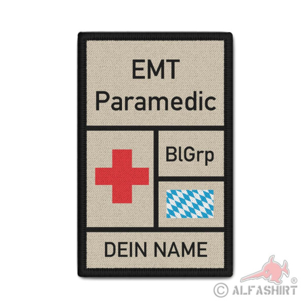 Rank Patch 9.8x6cm EMT Paramedic Bavaria Emergency Medical Technician #40631