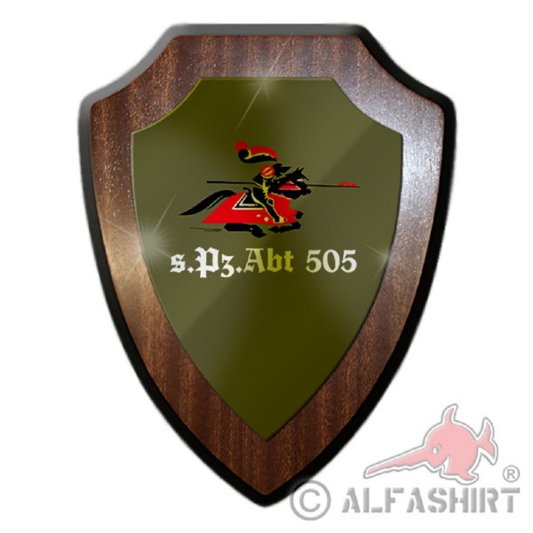 Heraldic shield / wall shield - sPzAbt 505 Heavy tank division Bundeswehr Germany tank unit military emblem # 18897