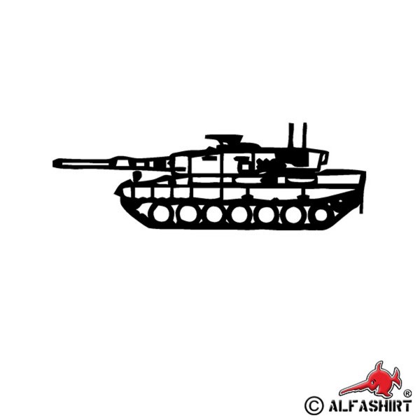 Sticker Leo 2A4 Leopard Panzer Bundeswehr battle tank 15x5cm A613