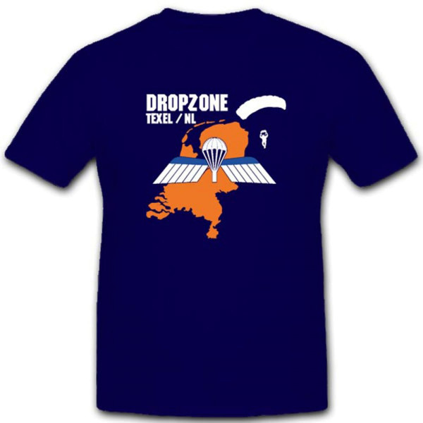 Dropzone Texel NL Springerabzeichen Holland Niederlande T Shirt #3255