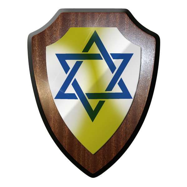 Wappenschild David Stern Israel Judentum Rabbi Religion Abzeichen #9262