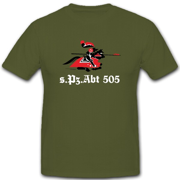 sPzAbt 505 Ritter Original schwere Panzerabteilung - T Shirt #5392