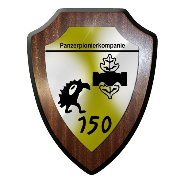 Wappenschild / Wandschild / Wappen - Panzerpionierkompanie PzPiKp 150 #8871