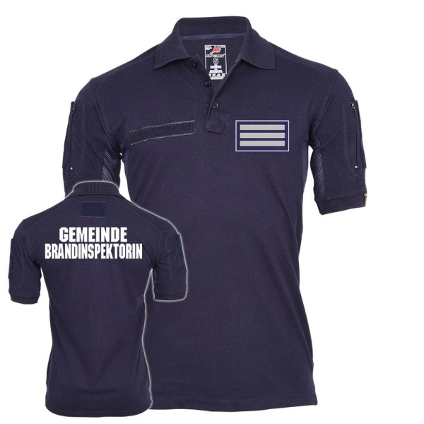 Tactical Polo Shirt Gemeinde Brandinspektorin Arbeitskleidung Feuerwehr #23538