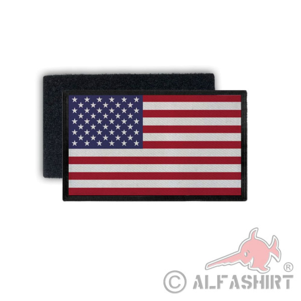 Patch 7,5x4,5 USA flag Army America flag badge uniform stars red # 35970