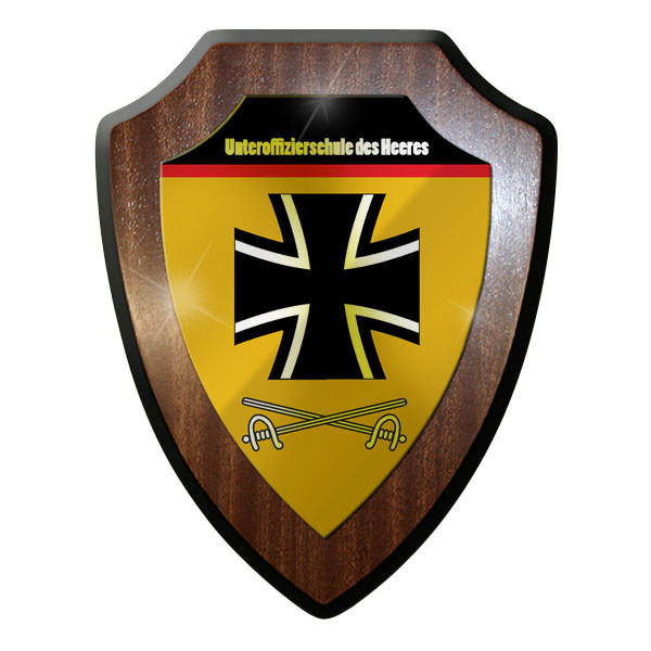 Wappenschild / Wandschild - Unteroffizierschule des Heeres Uffz Korps #9739