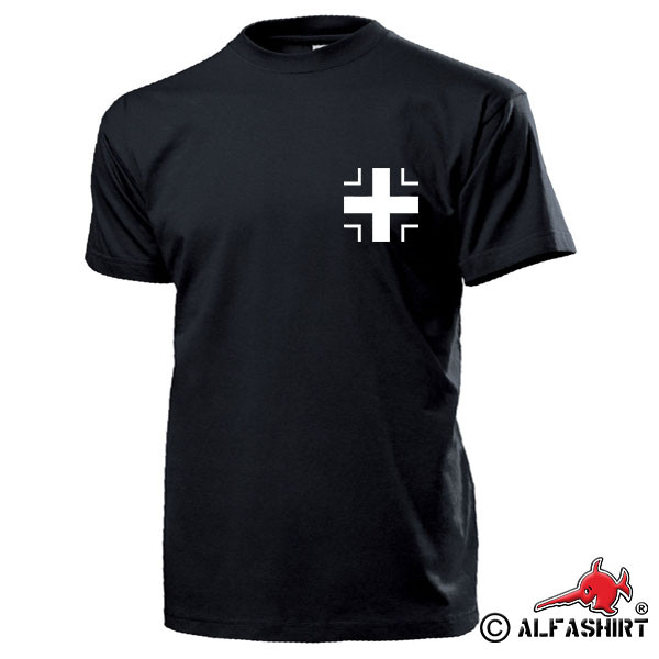 White Crossbeam Panzer Marine Luftwaffe Militaria Uniform T-Shirt # 15483