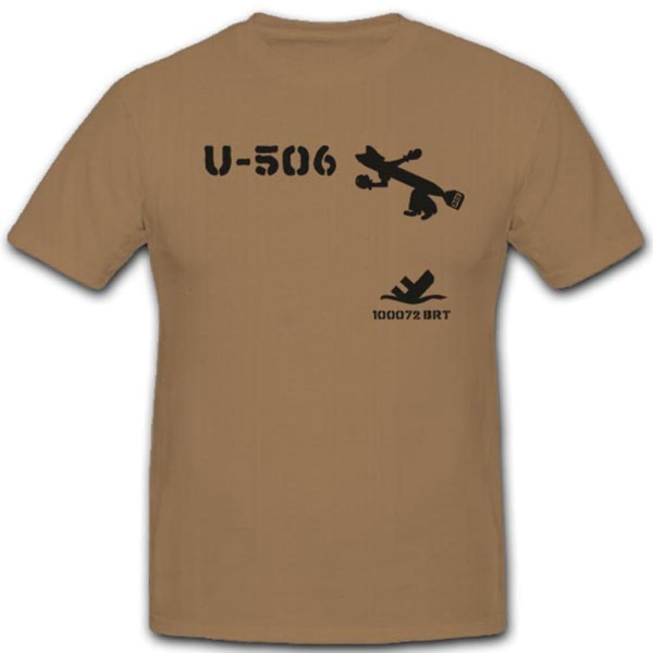 UBoot 506 U506 Wh Wk Untersee Marine Schlachtschiff Unterseeboot T Shirt #3322