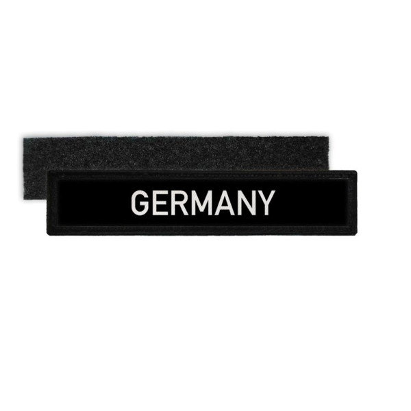 Namens-Schild Patch Germany Deutschland Schriftzug Klett Aufnäher Uniform#29163