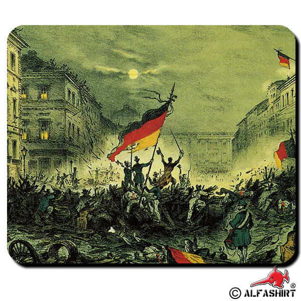 Märzrevolution 1849 Jubel Berlin Straße Mauspad #16158