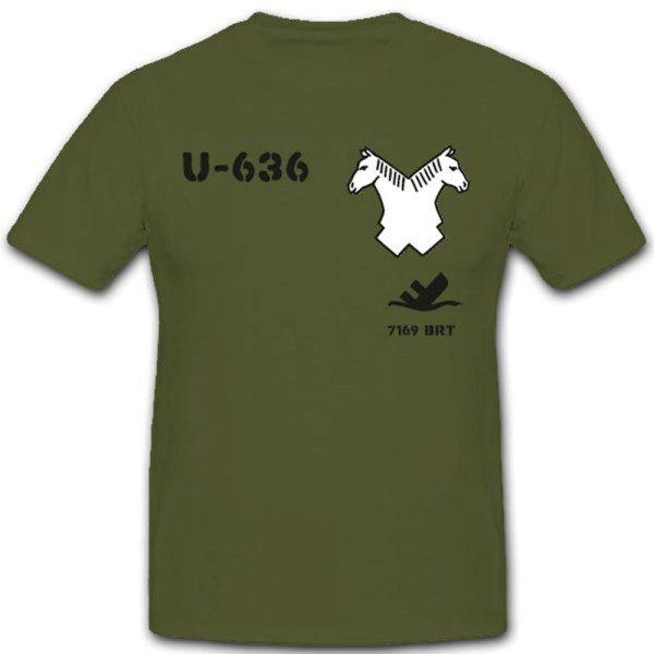 Uboot U636 Militär Marine Untersee Schlachtschiff Unterseeboot T Shirt #3188