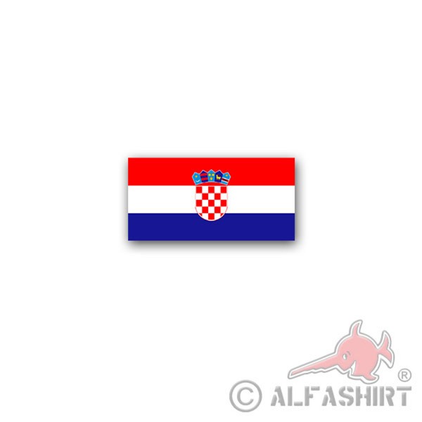 Aufkleber/Sticker Kroatien Flagge Republika Hrvatska Kroatisch 7x3,5cm A2987