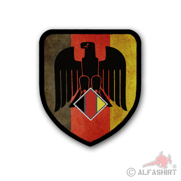 Patch Bundes-Adler Deutschland schwarz rot gold DEUTSCH Aufnäher #36925