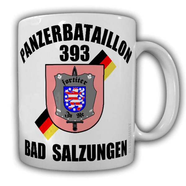 Tasse PzBtl 393 Bad Salzungen Panzer-Bataillon Bundeswehr Wappen #24432