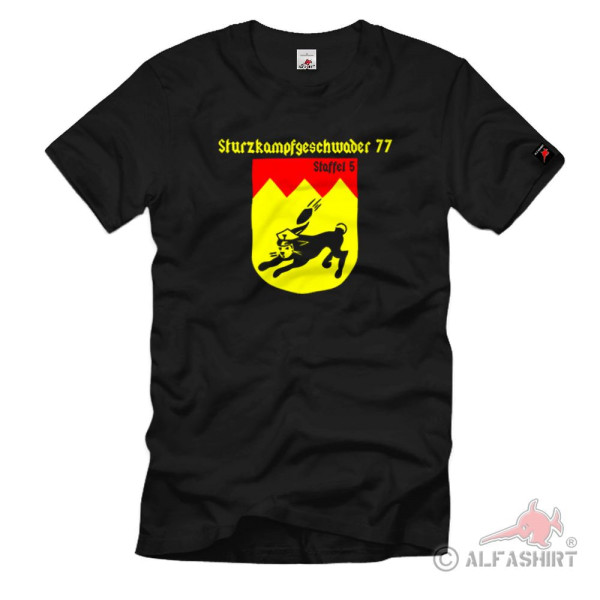 Sturzkampfgeschwader 77 SKG Staffel 5 Staffelwappen Einheit Emblem T-Shirt #1075