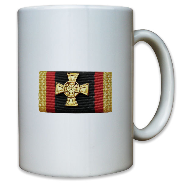 Ordensspange Ehrenkreuz Gold Mut Ehre Helden Bundesrepublik - Tasse #10971
