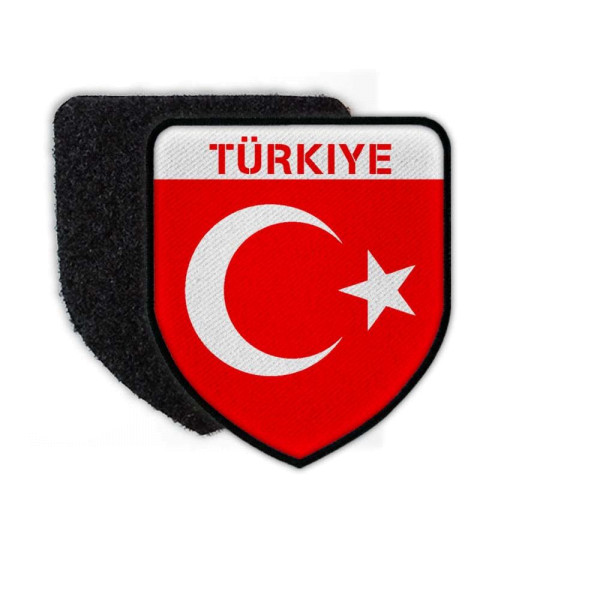 Patch Türkiye TYP2 Flagge Fahne TürkeiTürk bayrağı Aufnäher Halb #25181