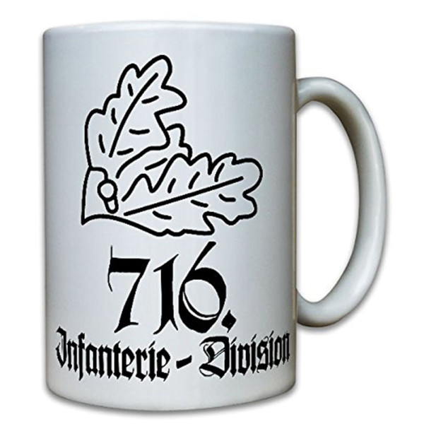 716 InfDiv Wh Infanterie Division 716 Wk Wappen Abzeichen Logo - Tasse #7886