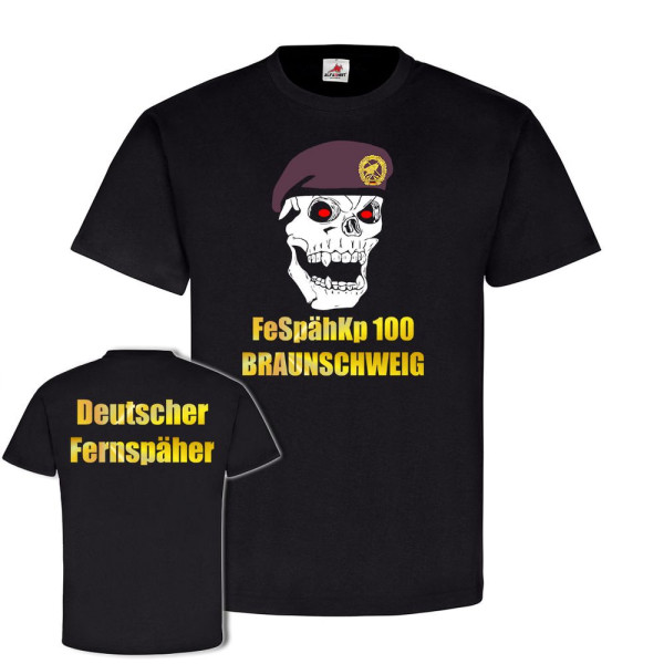 Deutscher Fernspäher FeSpähKp 100 Braunschweig BW Totenschädel T Shirt #20449
