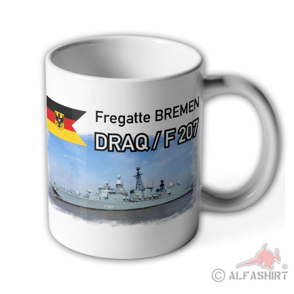 Tasse Fregatte BREMEN DRAQ - F 207_Marine Bundeswehr Bundesmarine Schiff #13973