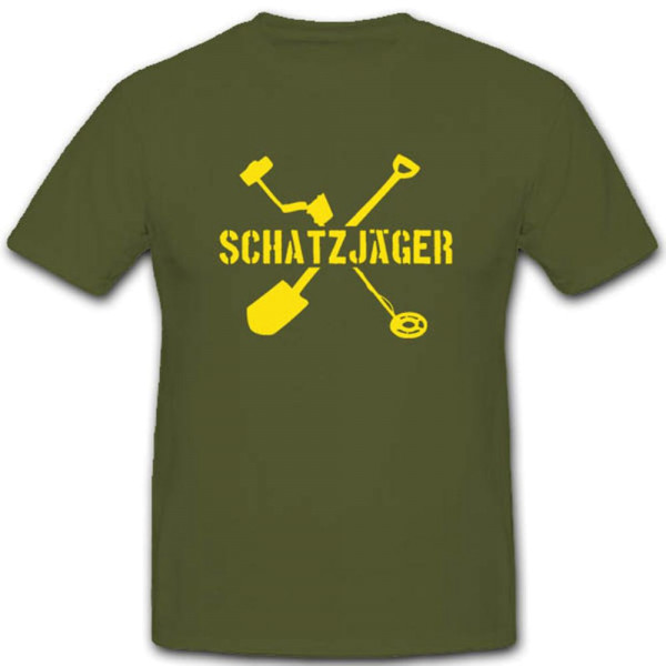 Schatzjäger Metalldetektor Schaufel Buddeln Schatz Hobby- T Shirt #2839