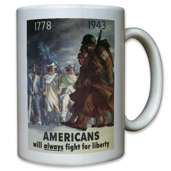 Americans will always fight for liberty - USA US Army United States Tasse #11375