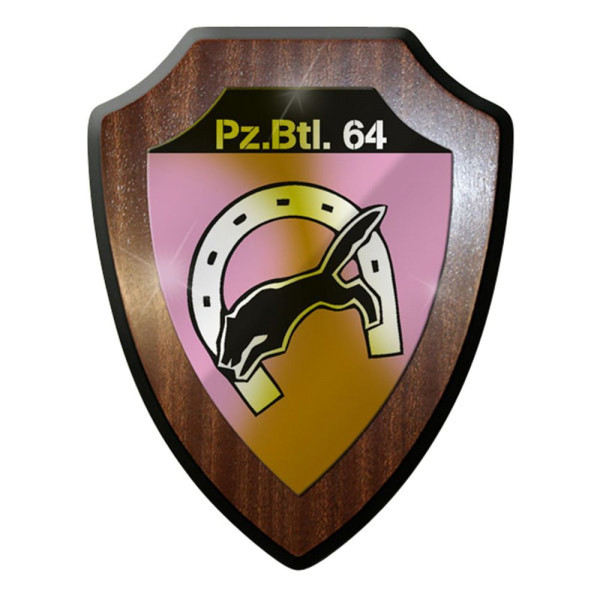 Wappenschild / Wandschild / Wappen - PzBtl 64 Panzerbataillon Panzer #8421