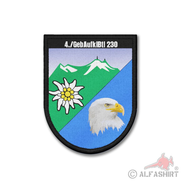Patch 4 GebAufklBtl 230 Wappen Gebirgsaufklärungsbatalion 230 #41133