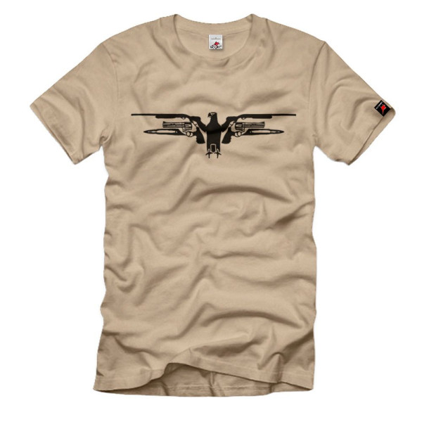 Waffen Adler Flinte Revolver Patrone Sportschütze Kombination T-Shirt #8054