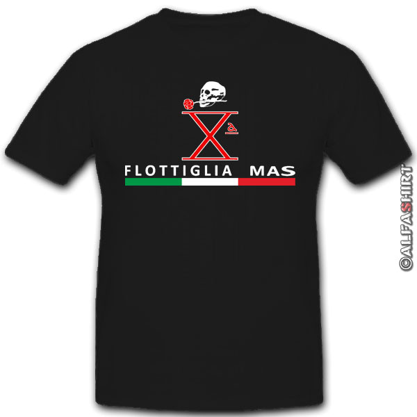 Flottiglia MAS Italy Fighter Swimmer Special Unit Navy - T Shirt # 7616