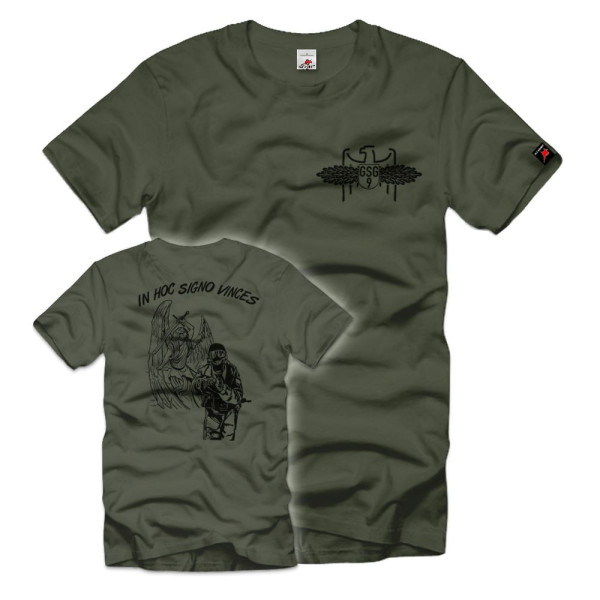 Grenzschutzgruppe In hoc signo vinces Abzeichen Wappen T-Shirt#32531