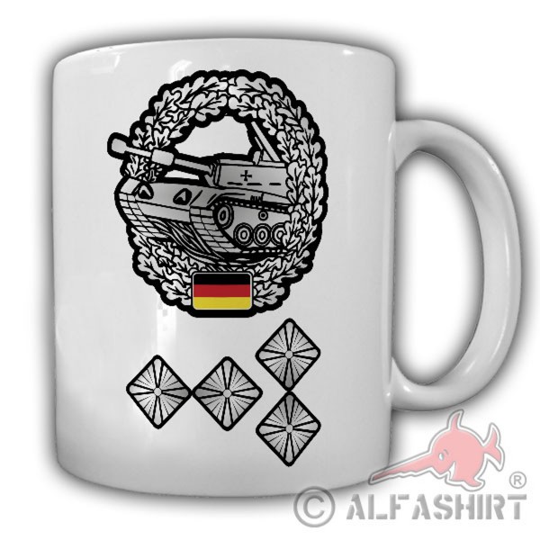 Tasse Bundeswehr Panzer StHptm Stabshauptmann Bundeswehr Offizier #25535