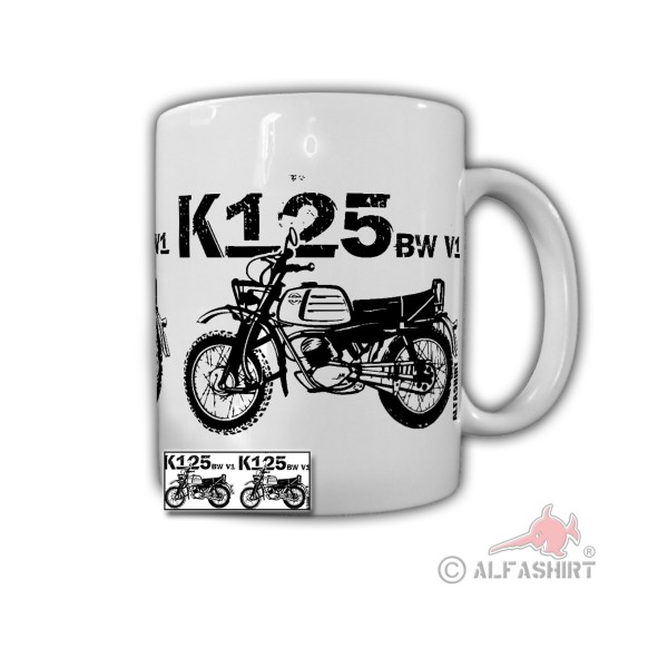 Tasse K125 BW V1 Motorrad Typ 2 Bundeswehr Motorrad Bike Cross KSK #32050