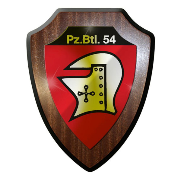 Wappenschild / Wandschild / Wappen - PzBtl 54 Panzerbataillon Panzer Bw #8420