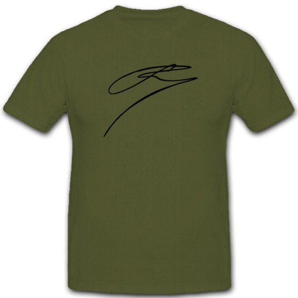 FR Unterschrift Namenszug Signatur Preußen Friedrich Der Große - T Shirt #4347
