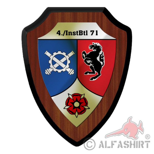 Coat of arms shield 4 InstBtl 71 repair battalion Dülmen Bundeswehr #39758