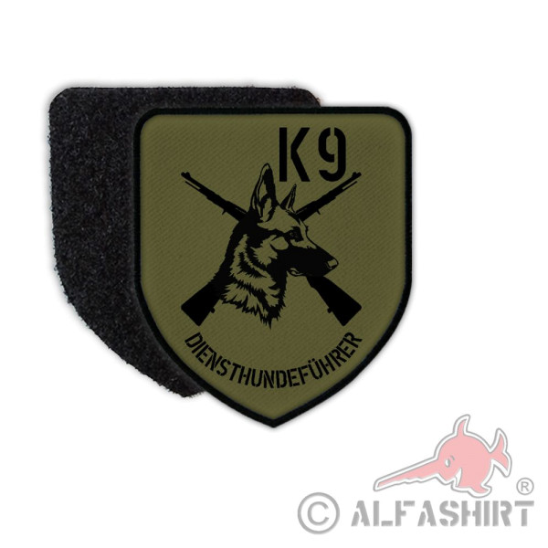 Patch K9 Diensthundeführer Malinois Belgischer Schäferhund Uniform Klett #30469