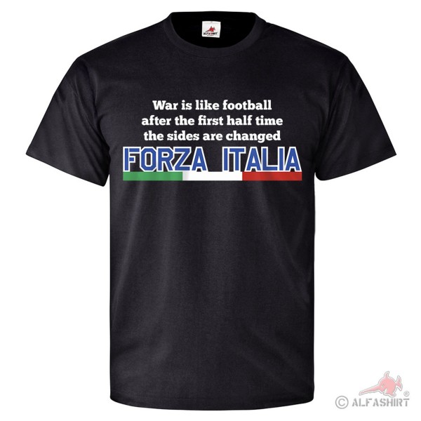 Italien Seitenwechsel Fußball verbündet Humor Fahnenflucht - T Shirt #26343