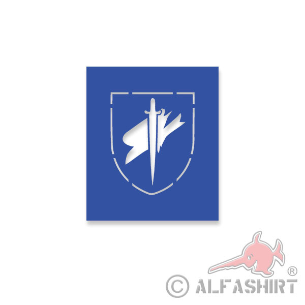 Painting Stencil Stickers 6 Paratroopers Division 6FJD Div 10x8cm # A4351