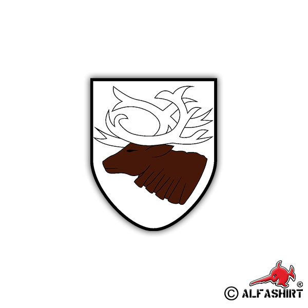 Sticker 3. GebDiv coat of arms Badge Mountain Division Austria 7x6cm A1261