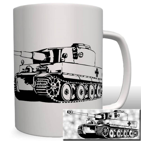Tiger Panzer - Tasse Becher Kaffe #1944t