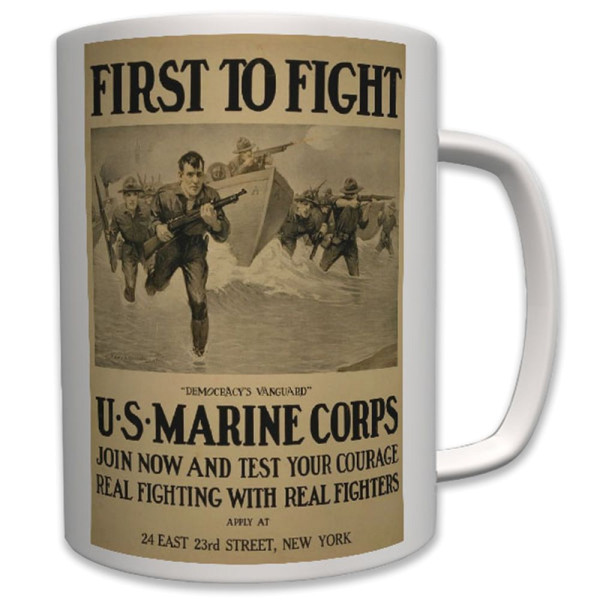 Militär Usa Marines US Marine Corps Rekrutierungs Plakat- Tasse Becher #6455