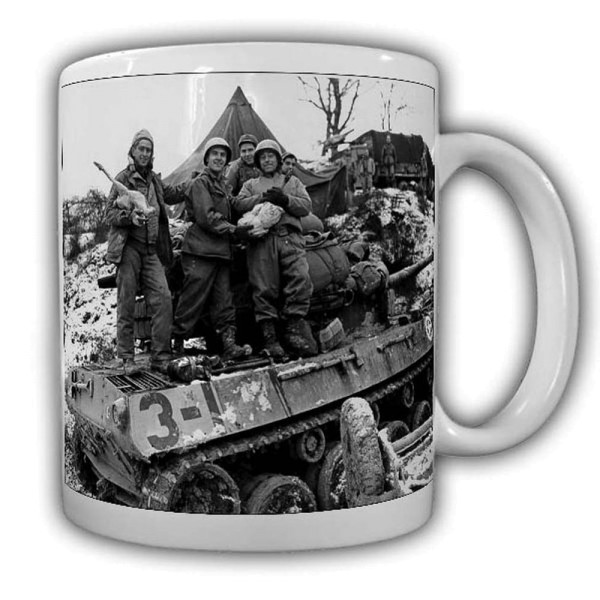 US Panzer Tasse Kaffeebecher Soldaten Militär Army Jagt #22511