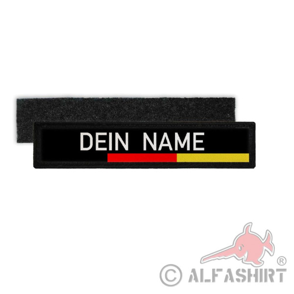 Namenschild Patch Deutschland Uniform personalisiert Jacke Aufnäher #34969
