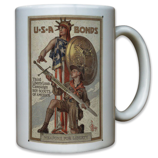 US United States USA Amerika Bonds Pfadfinder WK 2 WW II - Tasse #11600