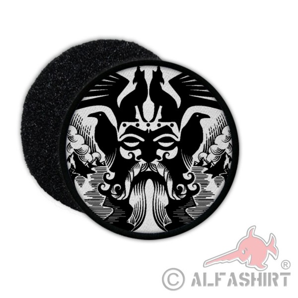 Patch Odin Ravens Hugin Munin Ice Giant God Mythology Patch Velcro # 27393